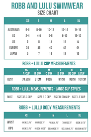 size charts bikini sizing information and helpful guide