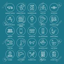 Bei manchen küchenutensilien sind sich viele unsicher. Sanitar Service Vektor Flache Linie Symbole Haus Badezimmerausstattung Wasserhahn Wc Rohrleitung Waschmaschine Geschirrspuler Klempnerreparaturillustration Dunne Lineare Zeichen Fur Heimwerkerdienste Lizenzfrei Nutzbare Vektorgrafiken Clip
