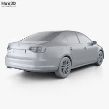 3d Model Of Volkswagen Jetta 2015 Volkswagen Jetta Volkswagen 3d Model