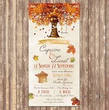 Idées déco pour les tables. Invitation Mariage Automne Couleurs Romantique Faire Part Mariage Invitation Mariage Deco Mariage Automne