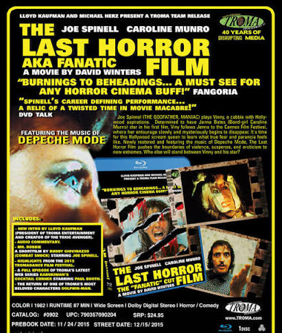 The Last Horror Film Blu-ray