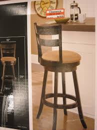 counter height leather swivel bar