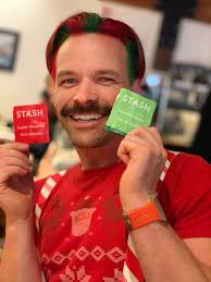 Red stripes with a dash of green.