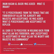Hasan basri (rahimahullah) had been gifted with noble virtues and brilliant capabilities essential to make his exhortation for revival of islãm. Thesunnistudent On Twitter What Is Imaan By Imam Hasan Al Basri Islam Islamicquotes Imamhasanalbasri Imaan Faith Thesunnistudent