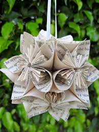 Check spelling or type a new query. Harry Potter Book Small Paper Flower Pomander Ornament Etsy Diy Christmas Ball Paper Flower Ball Christmas Ornaments