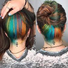 Happy Birthday Colorful Peekaboo Hair Hair Beauty Skin Deals Me Fashion Love Cute Style Wom Peekaboo Hair Hair Inspiration Color Brunette Hair Color