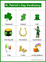 Patrick's day coloring pages that the little ones will love. St Patrick S Day Vocabulary Your Home Teacher