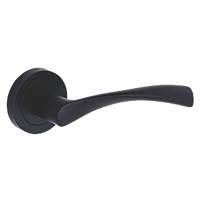 Xfort® lever latch scroll polished chrome door handles, elegant door handle set for wooden doors, classic victorian straight design, ideal for all types of internal doors 4 pair. Black Door Handles Door Furniture Screwfix Com