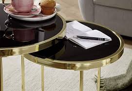 Affiliatelink Finebuy Design Satztisch Caro Schwarz Gold Beistelltisch Metall Glas Couchtisch Set Aus 2 Tisc Couchtisch Set Wohnzimmertisch Glas Couchtisch