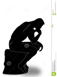 Pensador Fotografia Editorial Ilustracao De Pense Branco 6555447