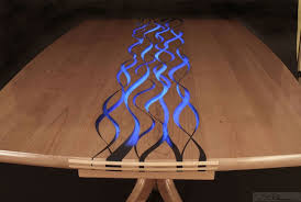 Confluence Resin Inlaid Dining Table Or Conference Table Amazing Resin Resin Furniture Resin Inlaid