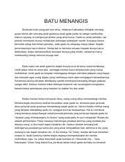 She gathered dry woods in the wilderness and sold them in the business once per week. Cerita Rakyat Docx Ringkasan Pada Zaman Dahulu Di Sebuah Bukit Yang Jauh Dari Desa Hiduplah Seorang Janda Miskin Dan Anaknya Anaknya Adalah Seorang Course Hero