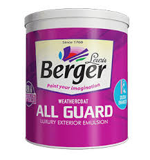 berger weathercoat all guard paint for walls exterior