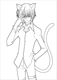 Coloriagekids.site this portrait anime boy coloring pages lonely. Anime Coloring Pages Neko Coloring And Drawing