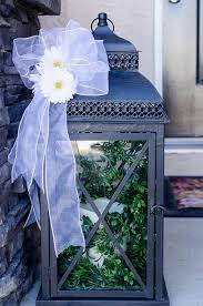 Decorate An Outdoor Lantern For Spring With These Easy Decor Ideas Outdoor Lanterns Decor Large Lantern Decor Lanterns Decor