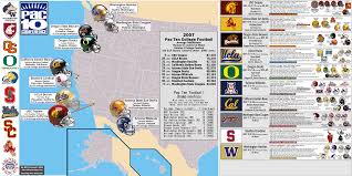 ncaa fb pac 10 pac 12 billsportsmaps com