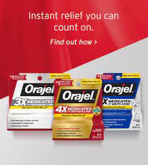 Maximum level of pain relief with 15mg benzocaine per solid form. Orajel Oral Care For The Whole Family