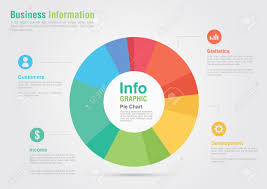 business pie chart infographic business report creative marketing