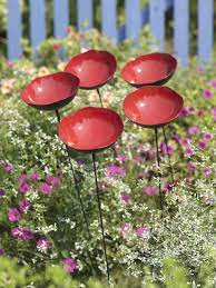 Poppy Sways Set Of 5 Gardener S Supply Company Metal Flowers Garden Supplies Garden Art