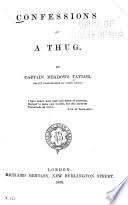 Confessions of a Thug - Meadows Taylor ...