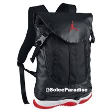 Jordan Retro 13 Backpack Black And White Jordan 11 Bred Inspired Bookbag Air Jordans Retro Jordan 11 Bred Air Jordans