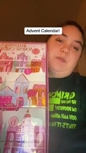 $15 advent calendar from marshalls by Ellen Tracy! #adventcalendar  #christmastime #makeup #skincare #selfcare #beauty (sorry for the double  chin action, ill work