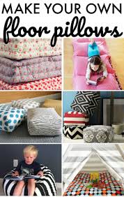 Make Your Own Floor Pillows Crafts Projects For Adults Floor Pillows Living Room Decor Pillows Diy Flooring