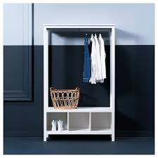 The amazing simple pine wardrobes. Hemnes Open Wardrobe White Stained 120x50x197 Cm Ikea
