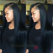 Side Part Bone Straight Sew In Hair Styles Light Hair 100 Human Hair Wigs