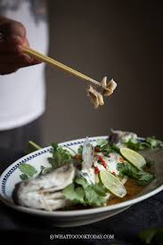 For this recipe we use the barramundi, or asian sea bass. Thai Style Steamed Lemon Whole Fish