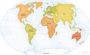 Vector Map Of World Continents Political One Stop Map Map Vector Map Design Map