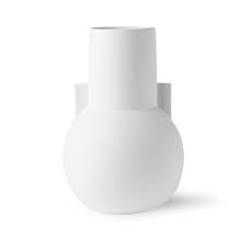 Möbel lackierte matt weiss schön bibliothek handgemachtes produkt venezien massivholz. Vase Matt Weiss Von Hkliving Connox