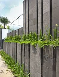 25 Best Concrete Fencing Design Ideas For Backyard Remodeling Plan The Material Of A Fence Holds An Imp Compound Wall Design Garden Wall Designs Fence Design