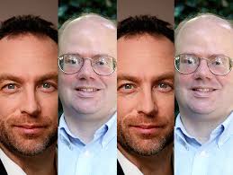 Alfombra roja: Lawrence Mark Sanger y Jimmy Wales