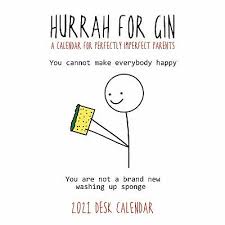 Hurrah For Gin Desktop Easel Calendar 2021 8 99 Picclick Uk English vector design template start from monday.