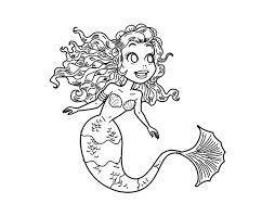 You need to use this picture for backgrounds on computer with high quality resolution. Manga Mermaid Coloring Page Coloringcrew Com