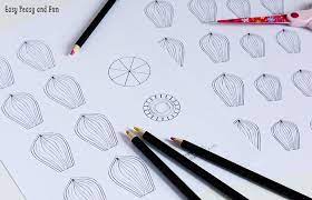 If you chose the blank template, draw your own flower petal shape in the section indicated in the template. Paper Craft Flowers 3d Coloring Pages Easy Peasy And Fun