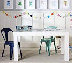 Parsons Large Play Table Kids Play Table Playroom Table Playroom Chairs