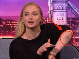She explained that it's a representation of plato's theory. Sophie Turner Reveals The Meaning Behind Her New Game Of Thrones House Stark Tattoo Game Of Thrones Tattoo Sophie Turner Sophia Turner
