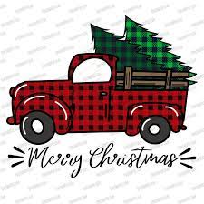 Buffalo Plaid Merry Christmas Truck Trees Png Red Truck Etsy Plaid Christmas Decor Christmas Red Truck Buffalo Plaid Christmas Decor