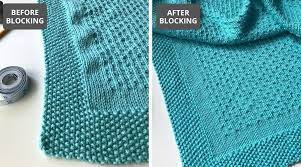 You could use any flat surface to the fiber content of the yarn and the stitch pattern of your knitting will often determine how you block your finished pieces. How To Block Knitting Blocking A Hand Knit Blanket Tutorial Final Step Of Knitting Project Fifty Four Ten Studio