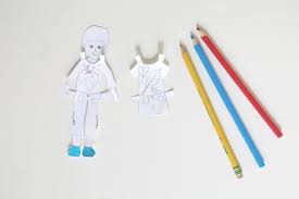 Use this awesome paper doll template pack pieces as is or cut out and use as templates to make your own patterned paper or fabric outfits. Free Printable Paper Dolls For Kids To Color And Personalize Boy Girl