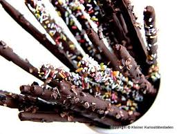 Salzstangen Im Schokomantel Salzstangen Naschwerk Rezepte