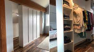 You can build a framework around the unit and get yourself a room divider with. How To Build A Room Divider Closet Youtube