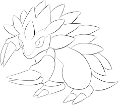 Sandslash Coloring Page Pokemon Coloring Pokemon Drawings Coloring Pages
