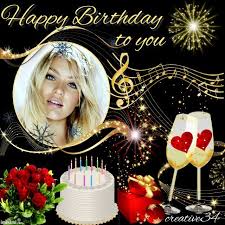 Kimi Template Created By Creative34 Happy Birthday Frame Birthday Frames Birthday Photo Frame