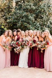 Specialties Florals Events Bustld Bustld Weddinginspiration Wedding Wedding Bridesmaid Dresses Burgundy Bridesmaid Dresses Pink And Burgundy Wedding