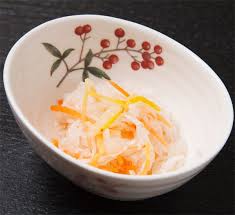 Daikon radish is very low in calories, with only 18 calories per 100 grams, and is almost. Namasu Carrot And Daikon Radish Salad Recipe Japan Centre