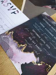 Geode Wedding Invitation Wedding Invitation Design Modern Wedding Invitation Design Gold Wedding Invitations