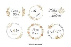 Baixe Colecao De Modelo De Logotipos De Monograma De Casamento Gratuitamente In 2020 Wedding Logo Monogram Wedding Logo Design Monogram Logo